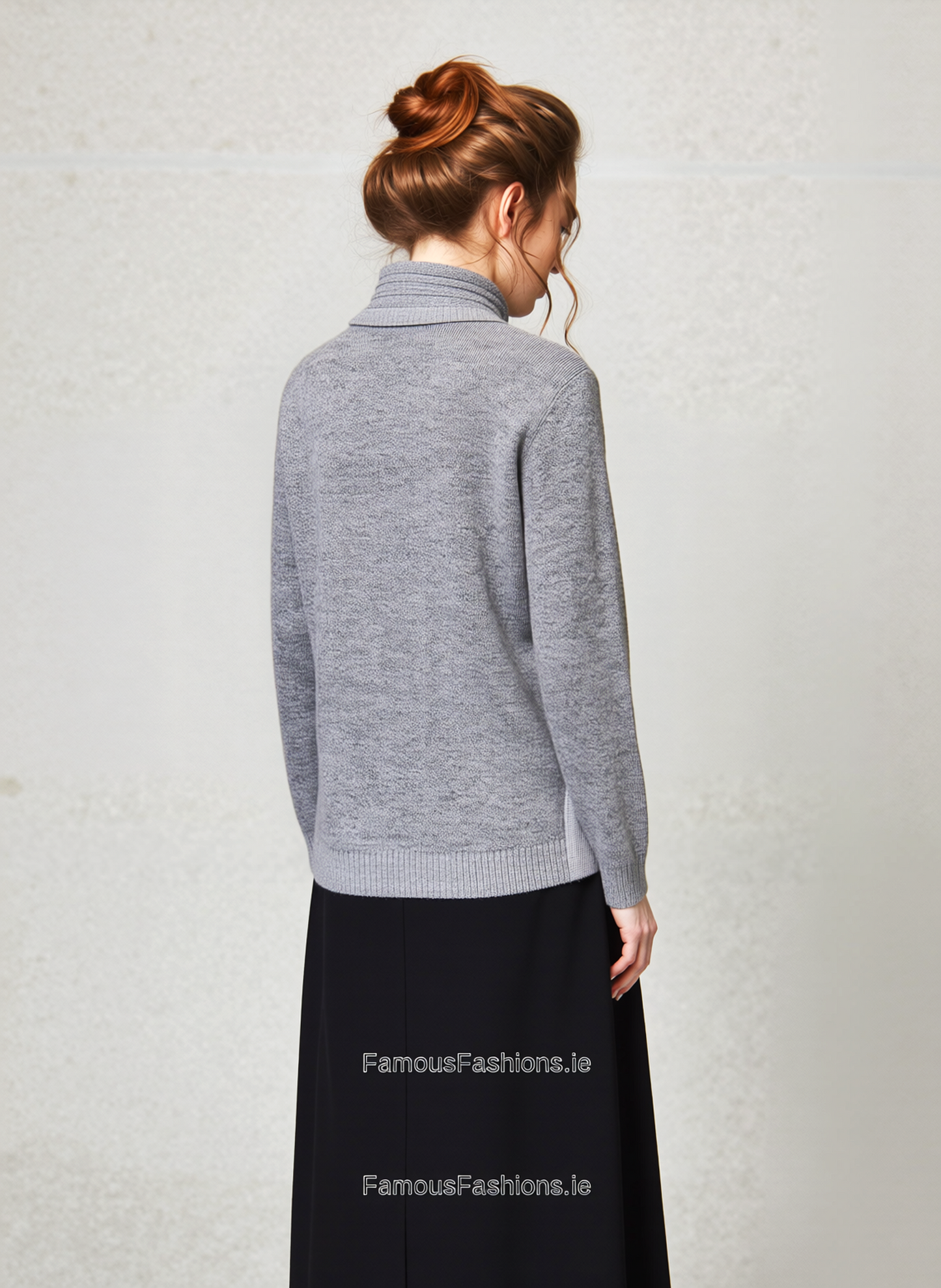 Grey Stripe Twinset Jumper