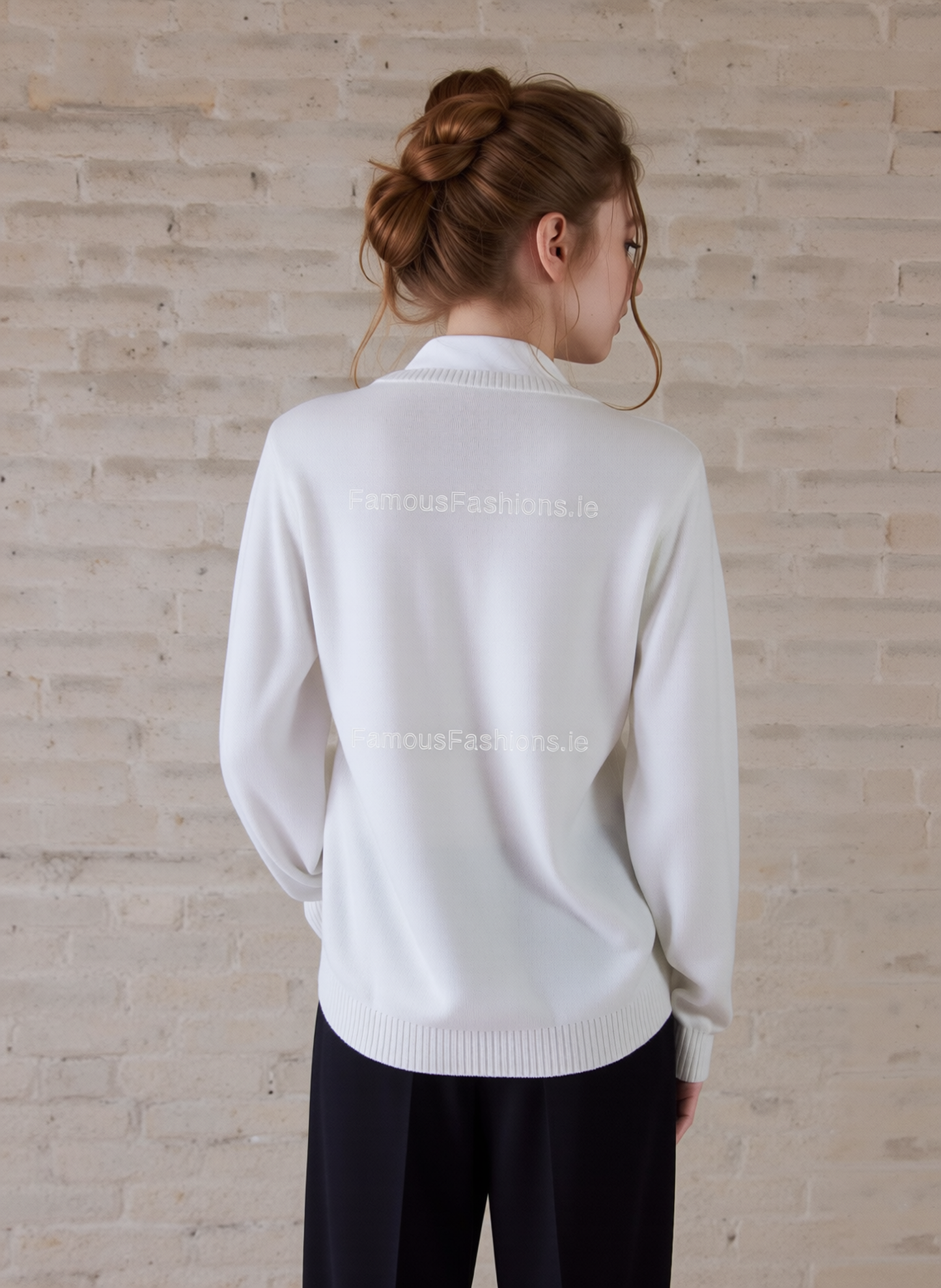 White Stripe Twinset Jumper