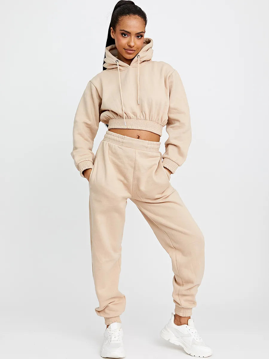 Nude sales cropped hoodie