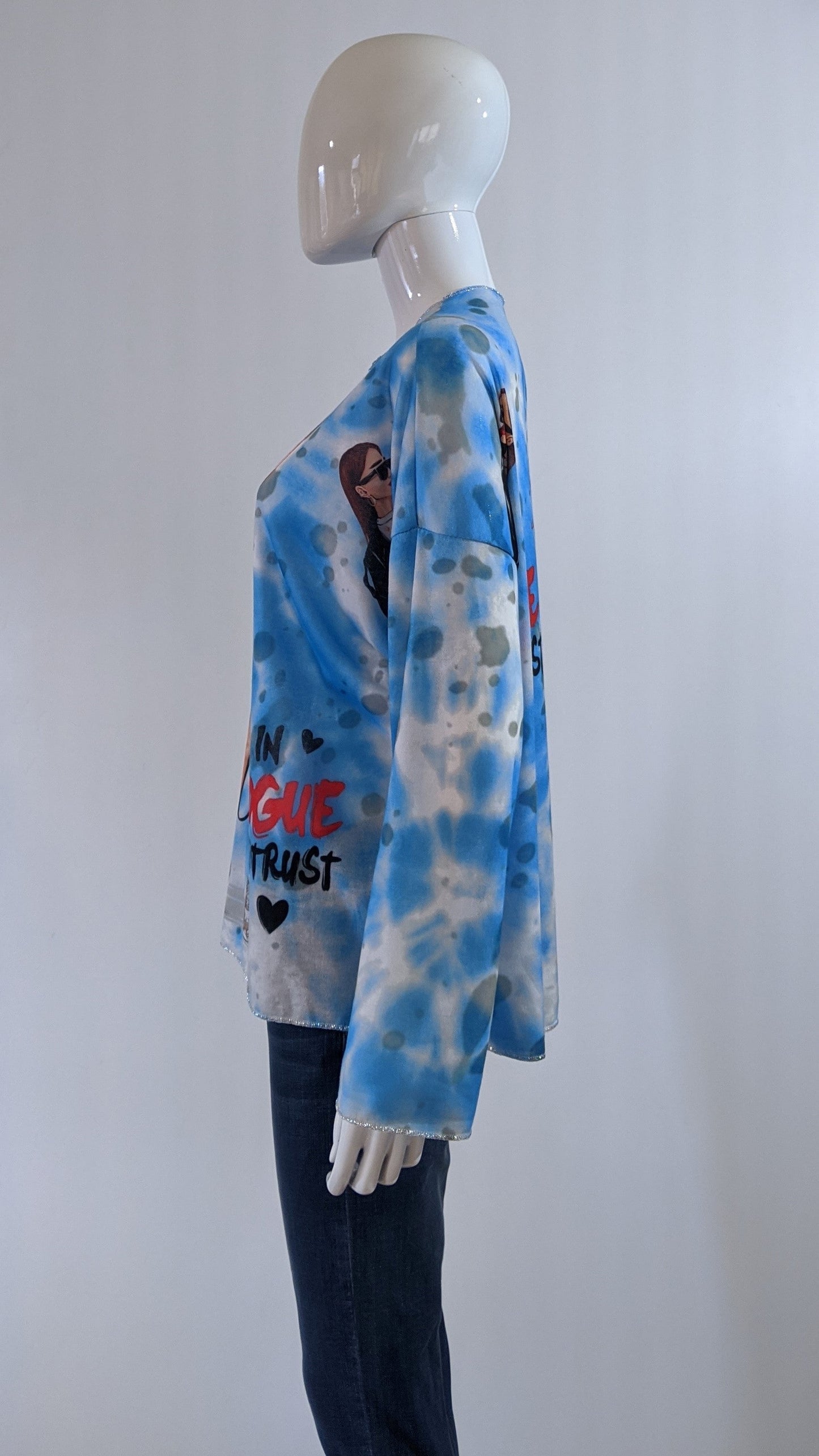 Blue Girl Printed Tunic Top