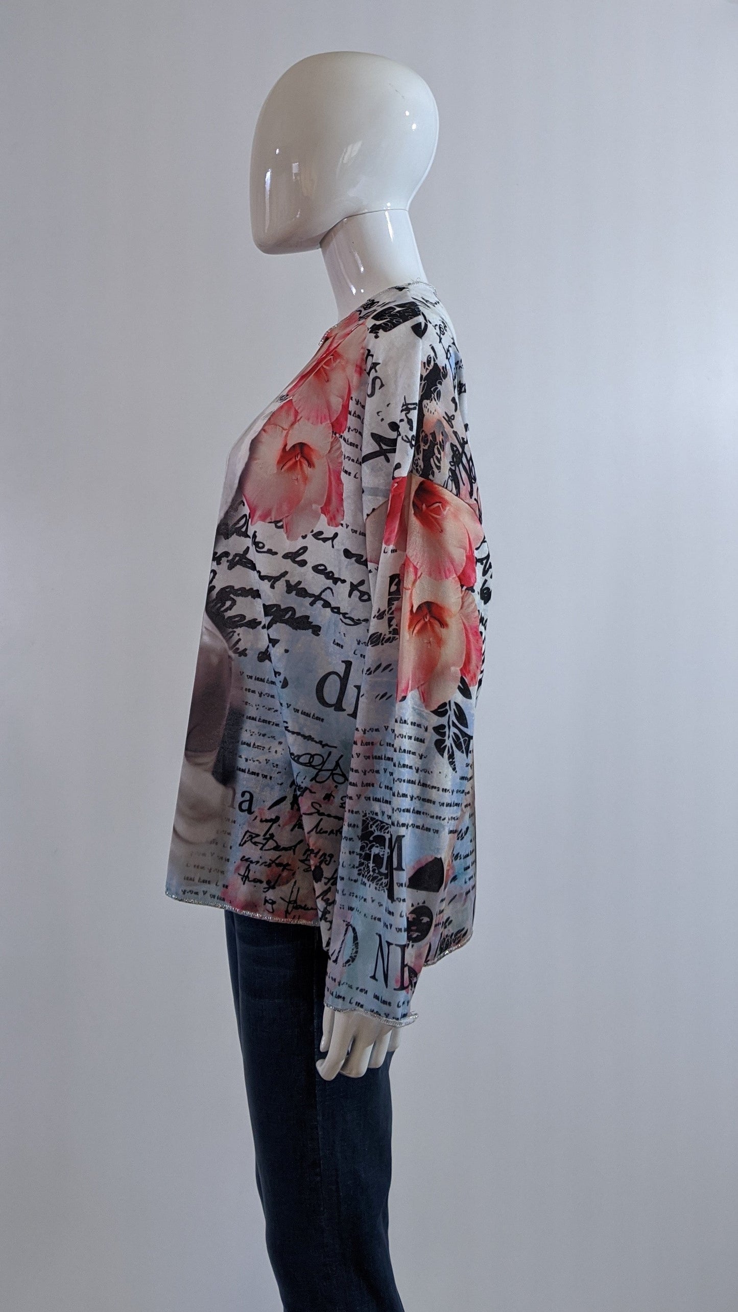 Pink Girl with Glasses Printed Tunic Top