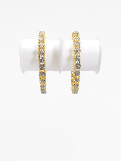 Gold Tone Diamond Detail Tennis Bracelets