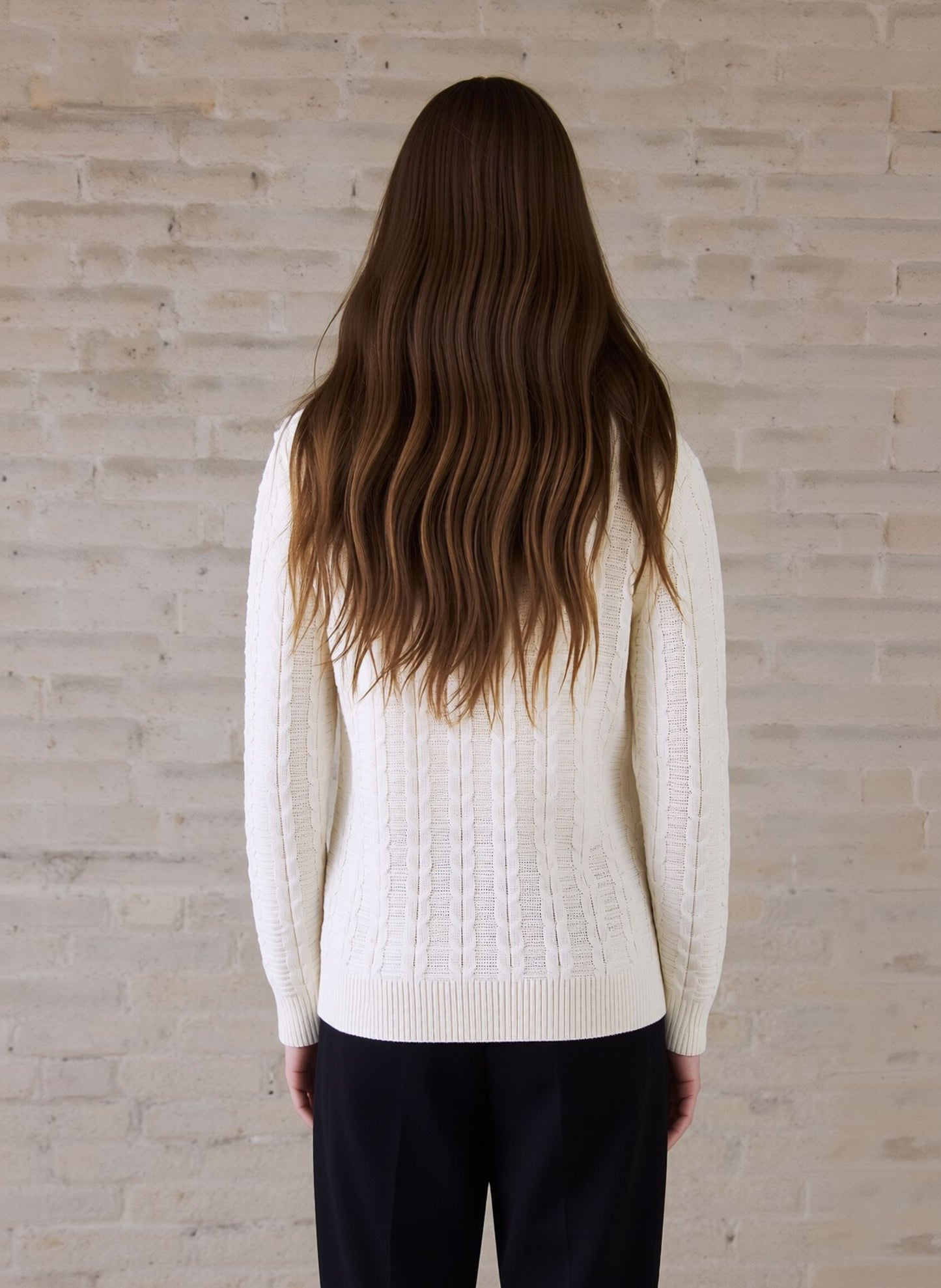 White Cable Knit Jumper – Soft Everyday Women's Sweater