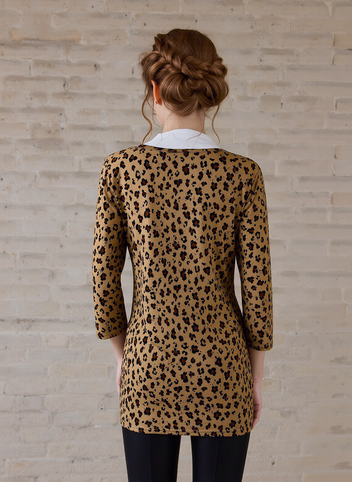 Leopard Print Sparkle Top