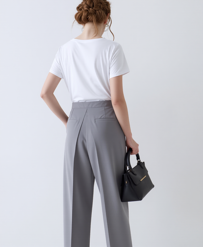 Light Grey Elasticated Trousers