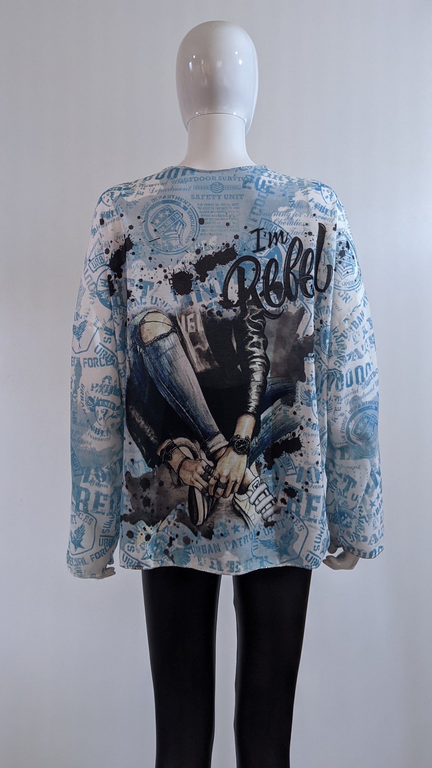 Blue Rebel Printed Tunic Top