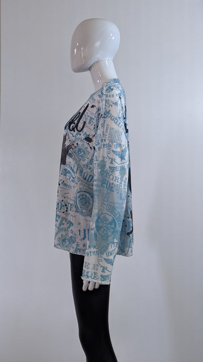 Blue Rebel Printed Tunic Top