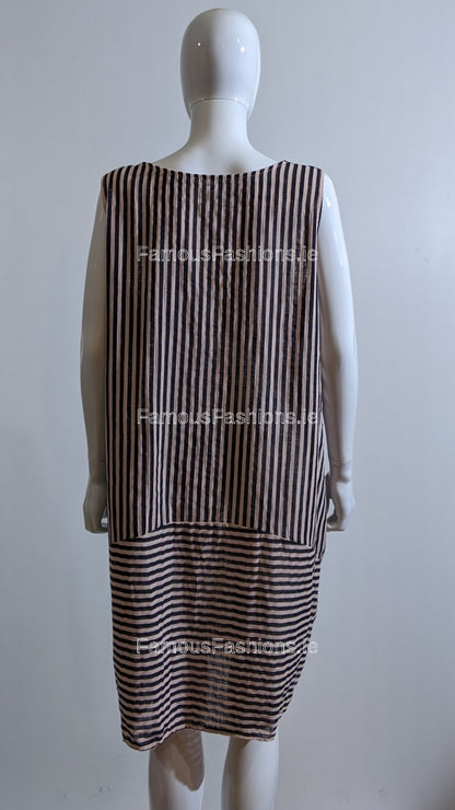 Pink Stripe Cotton Dress