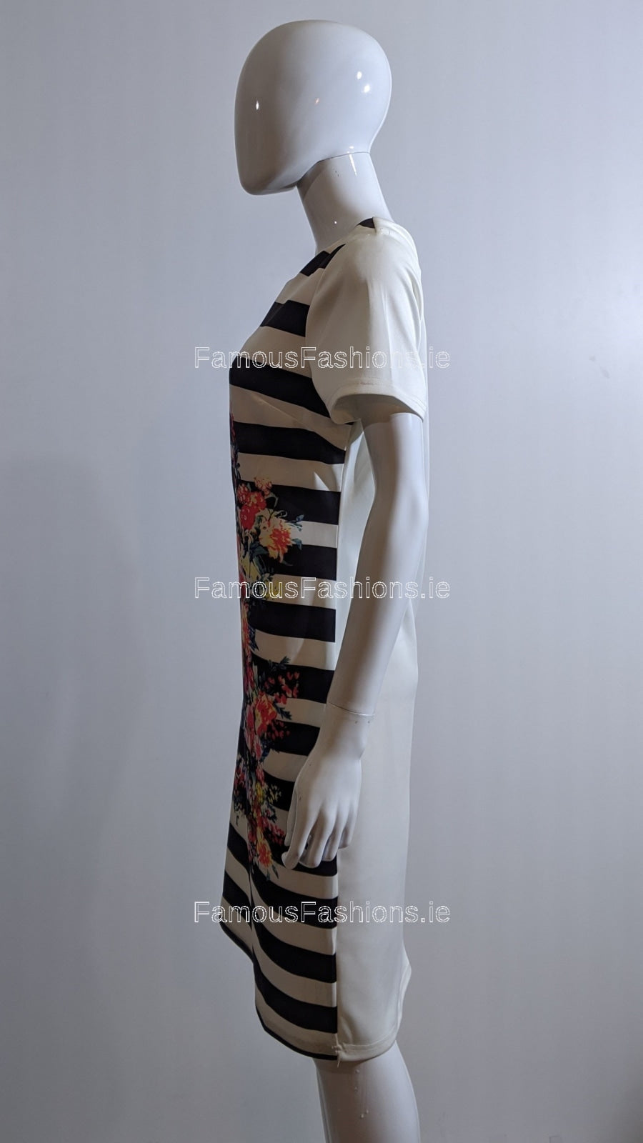 Floral Print Stripe Dress