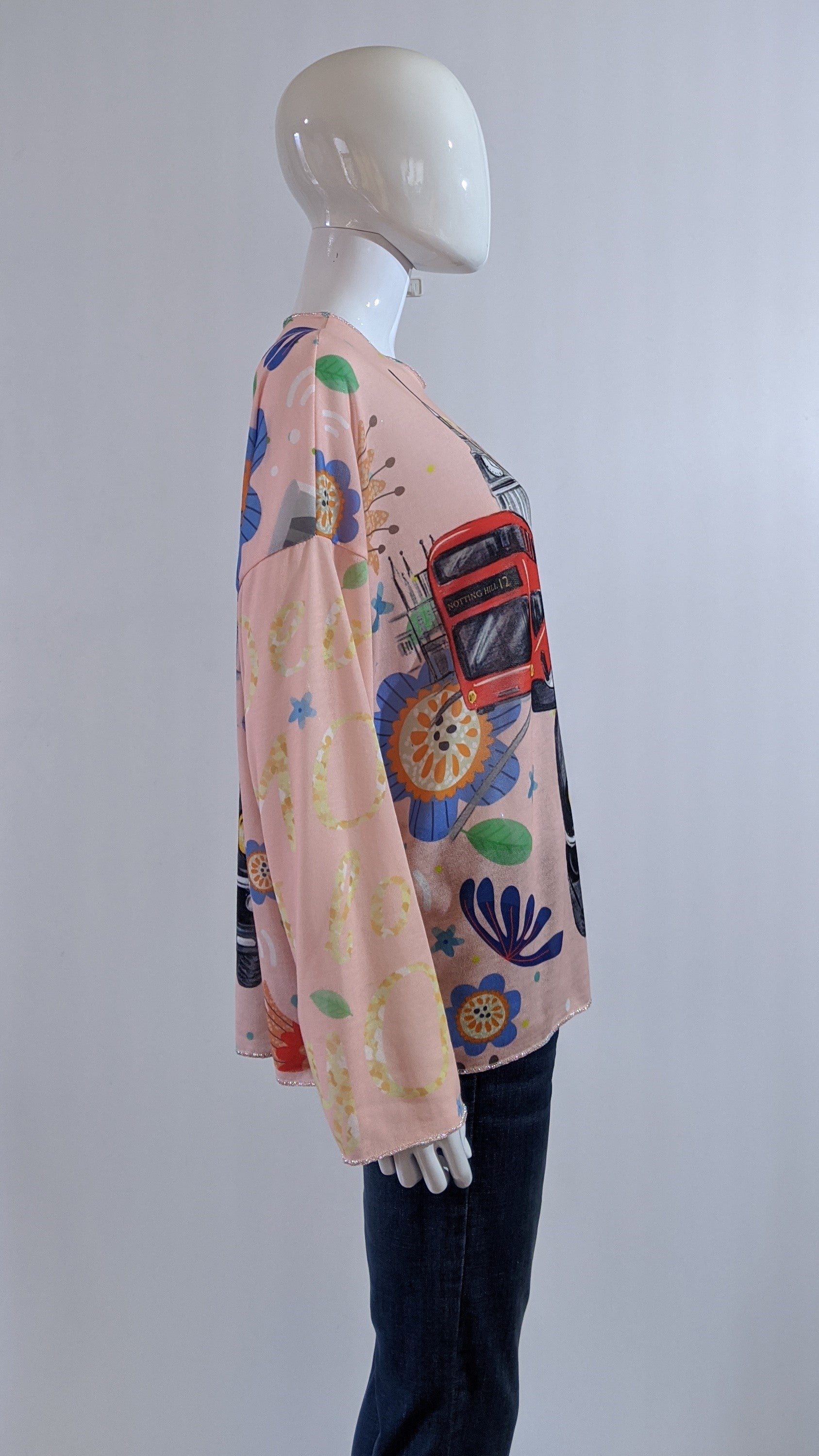 Pink Girl Printed Tunic Top