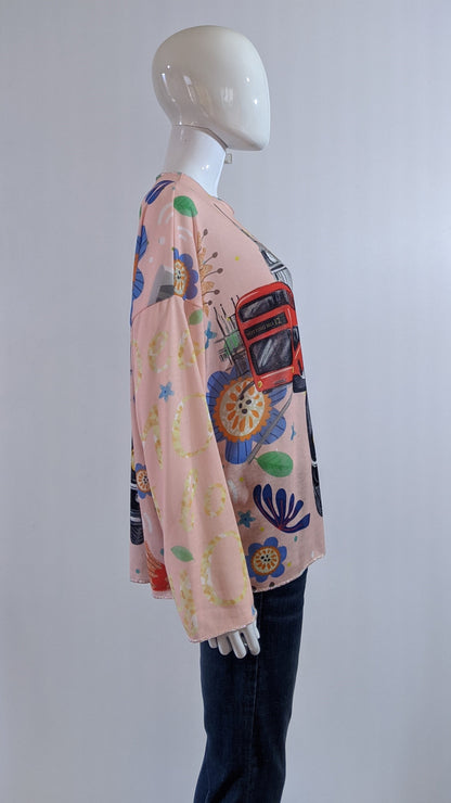 Pink Girl Printed Tunic Top