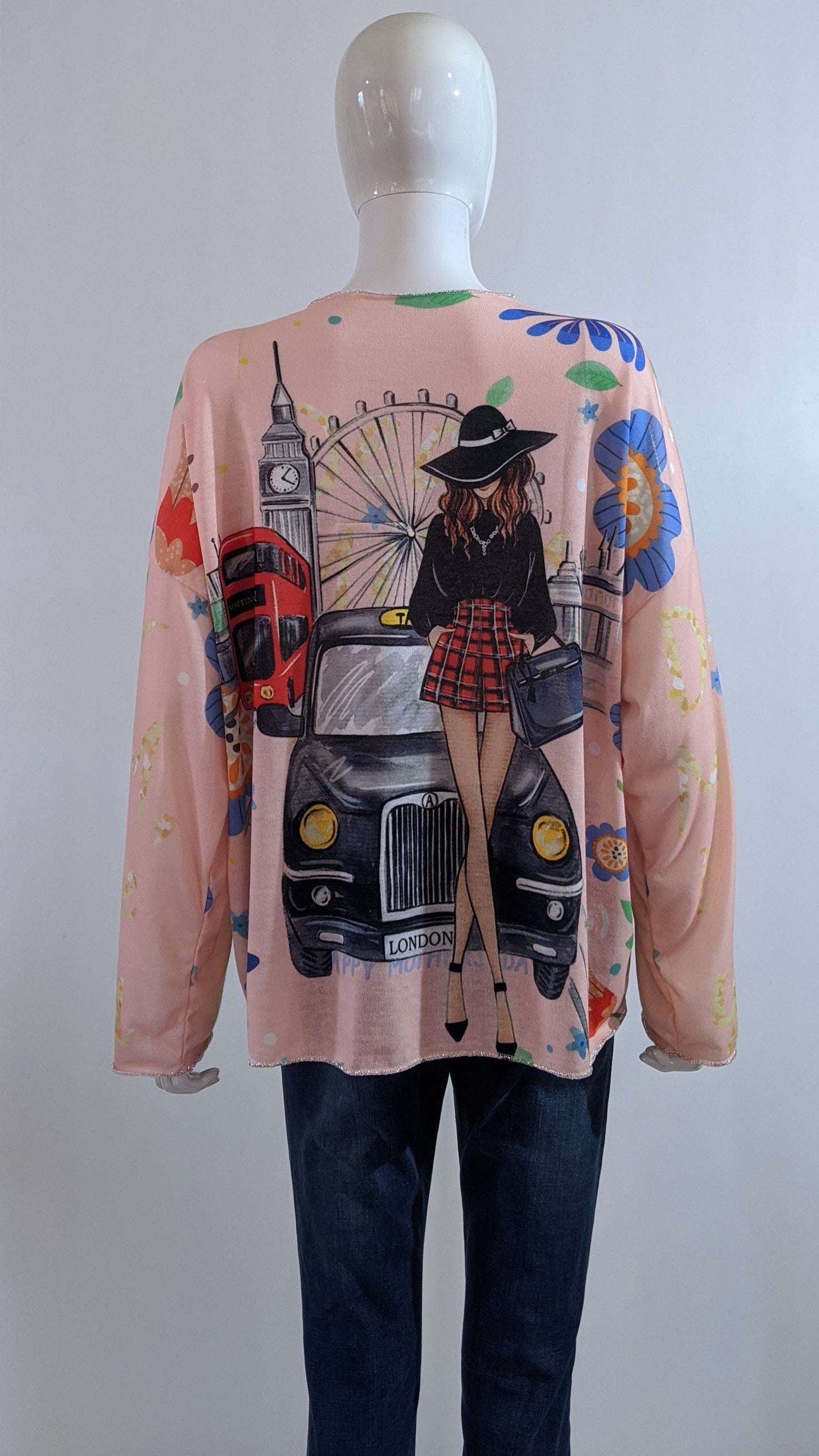 Pink Girl Printed Tunic Top