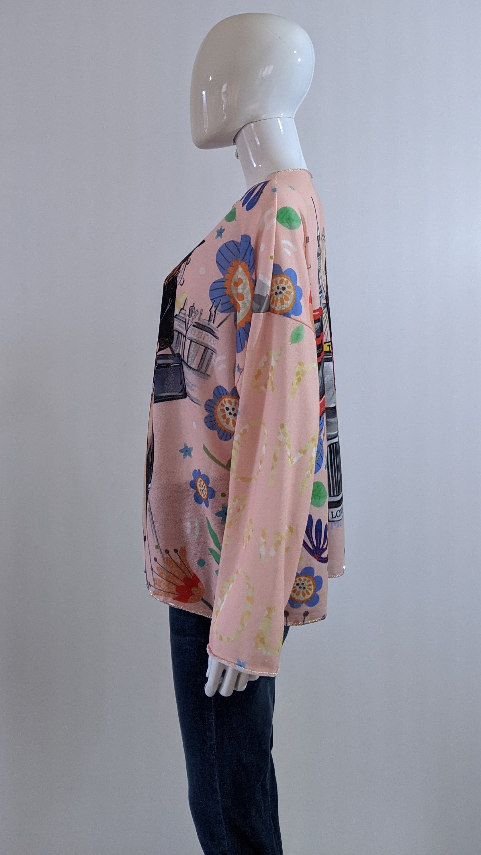 Pink Girl Printed Tunic Top