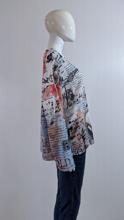 Pink Girl with Glasses Printed Tunic Top