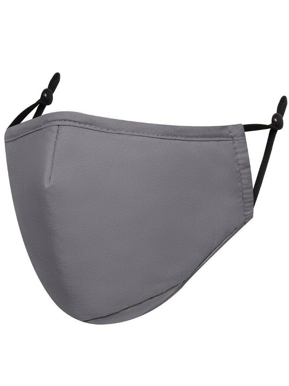 Grey Plain Reusable Face Mask